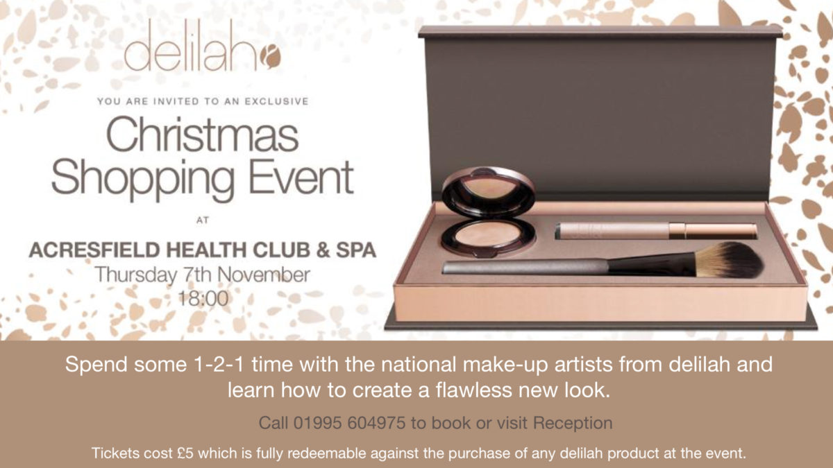 Delilah Christmas Shopping Event announced Acresfield Leisure